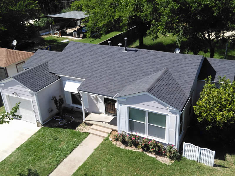 This is a residential roofing contractor project from Texas Builders Inc. in Haltom City Texas and shows a full home remodeling service.